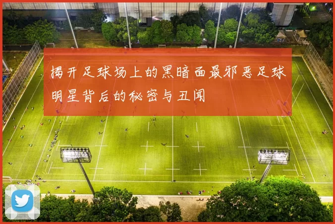 揭开足球场上的黑暗面最邪恶足球明星背后的秘密与丑闻